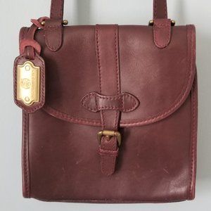 Liz Claiborne Burgandy Leather Crossbody